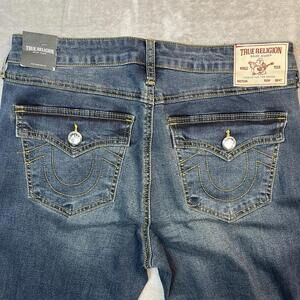 True Religion Becca WomenJeans Size 30 Embroidered Boot Cut Embellished Pockets